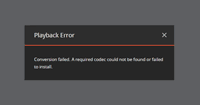 Fix: A Required Codec Could Not be Found with Plex
