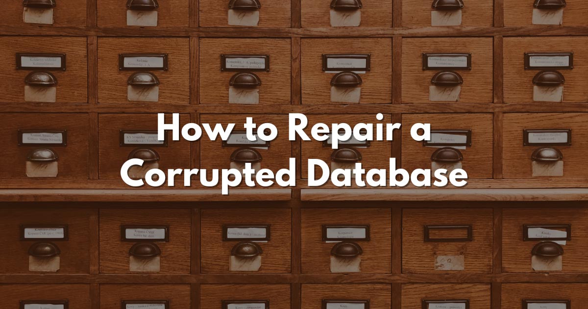How to Repair a Corrupted Plex Database Plexopedia
